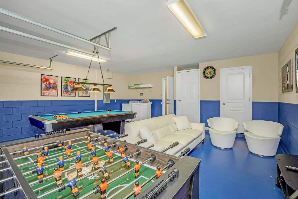 Spacious Game Room in Orlando Vacation Home