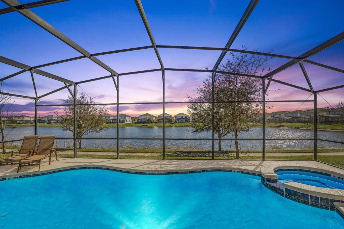 Private Pool in Orlando with Lake View
