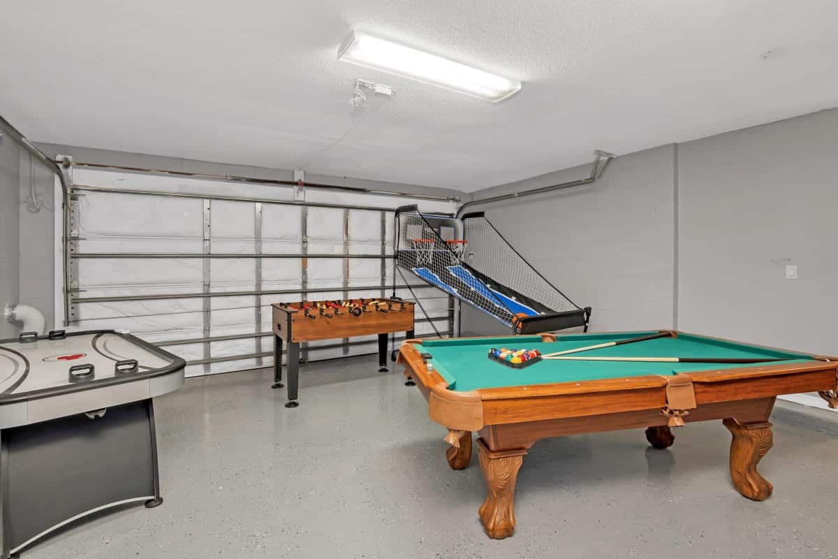 Garage Game Room in Orlando Vacation Rental