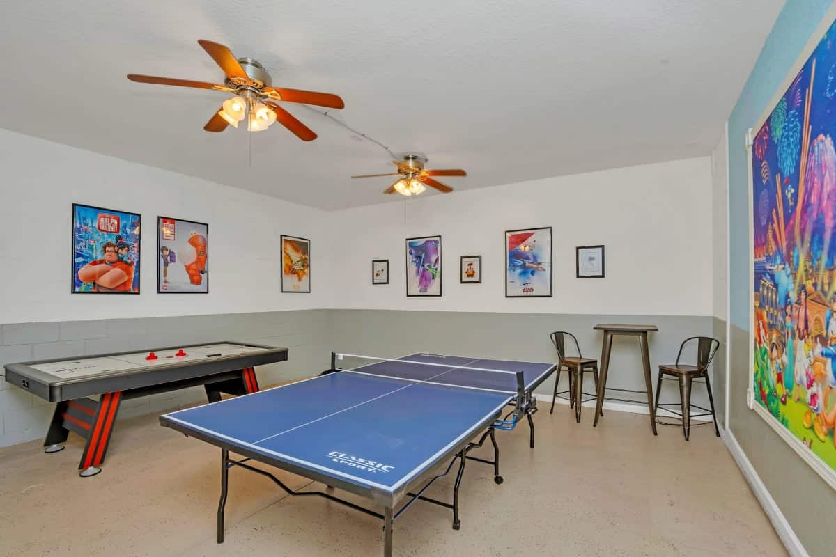 Orlando Vacation Rental Game Room with Ping Pong Table