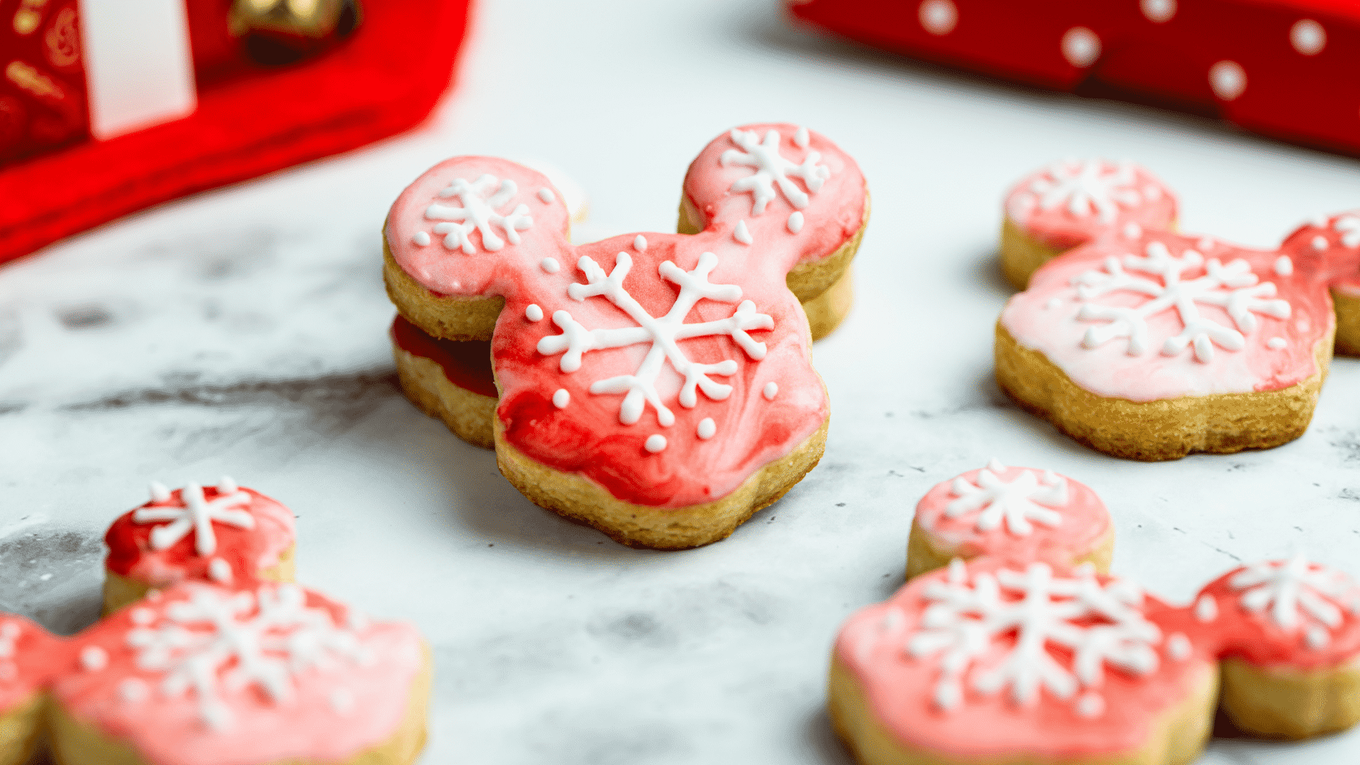 Holiday Mickey Mouse Cookies