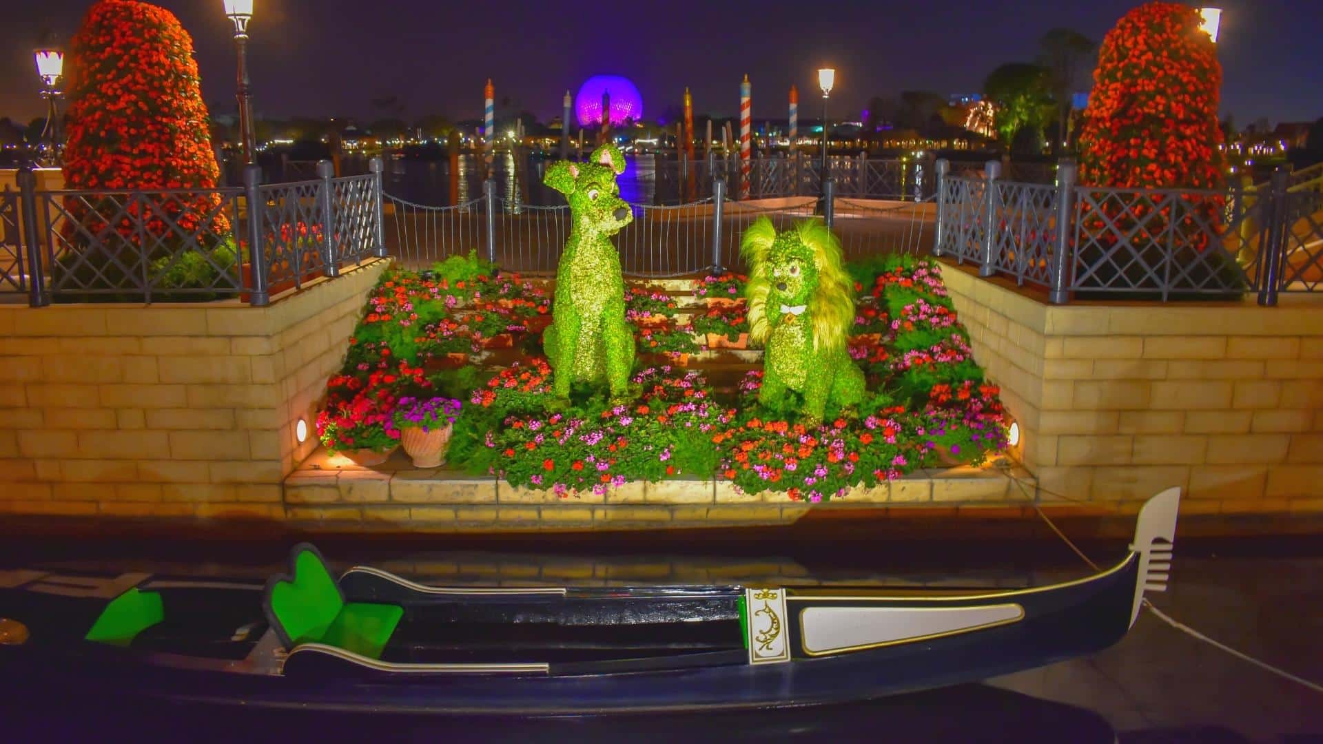 Epcot at Night - Lady and the Tramp