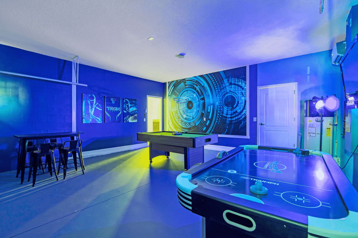 Incredible Game Room Vacation Rental in Orlando