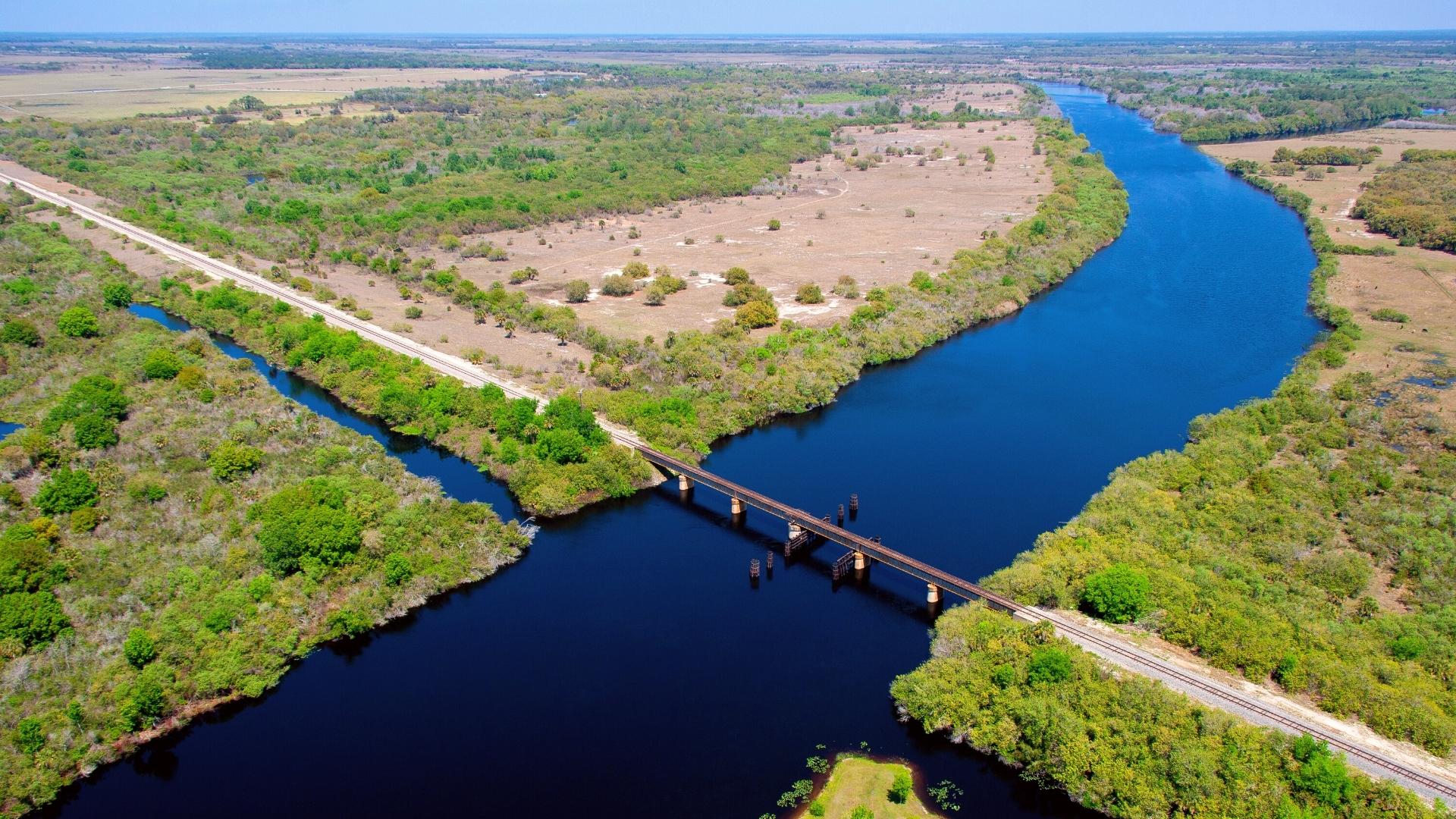Kissimmee River near Orlando Florida