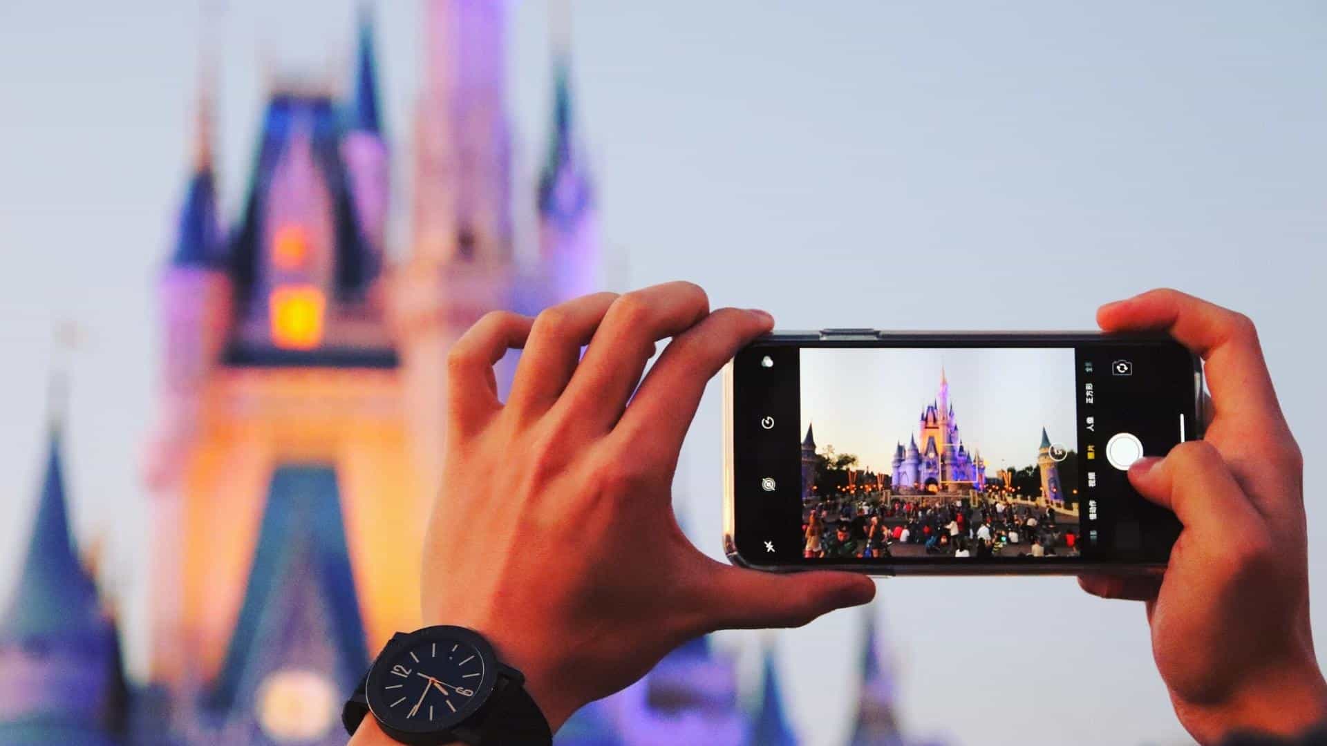 Sunset in Orlando at Disney World - Cinderella Castle