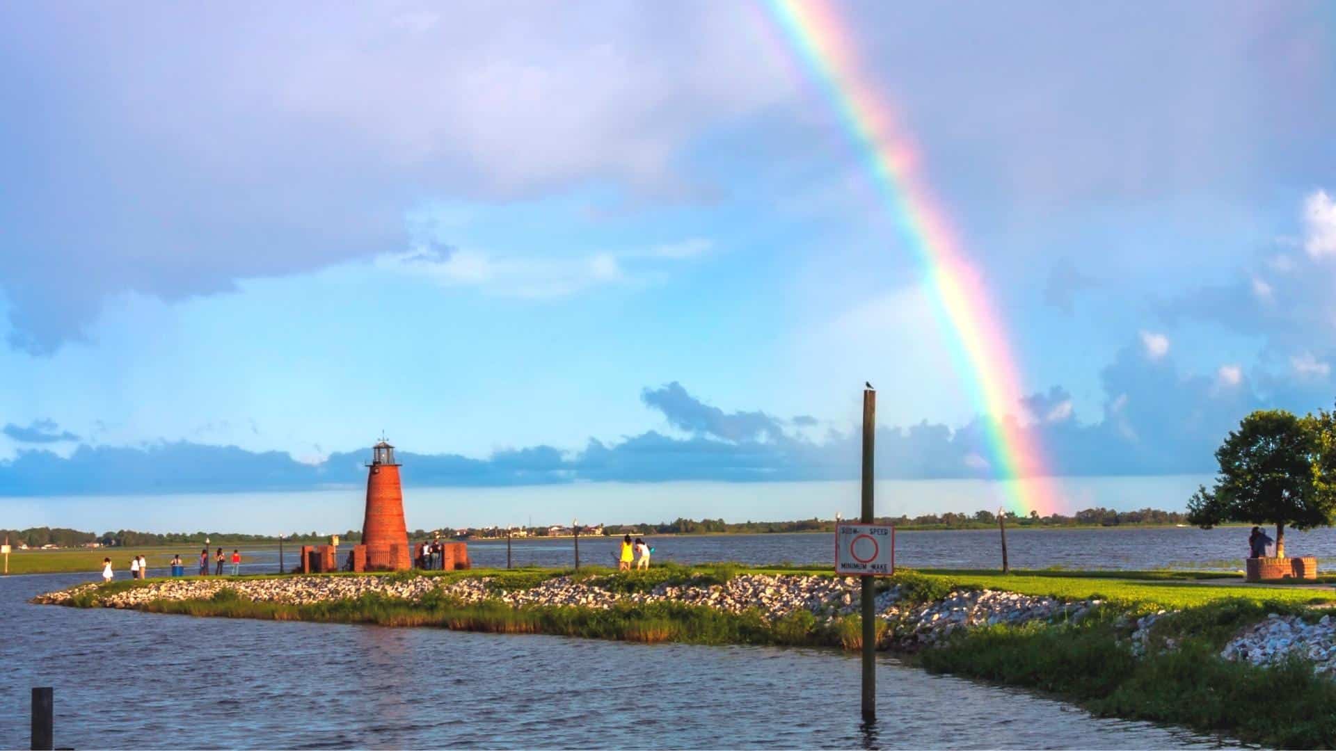 Kissimmee Lighthouse and Rainbow