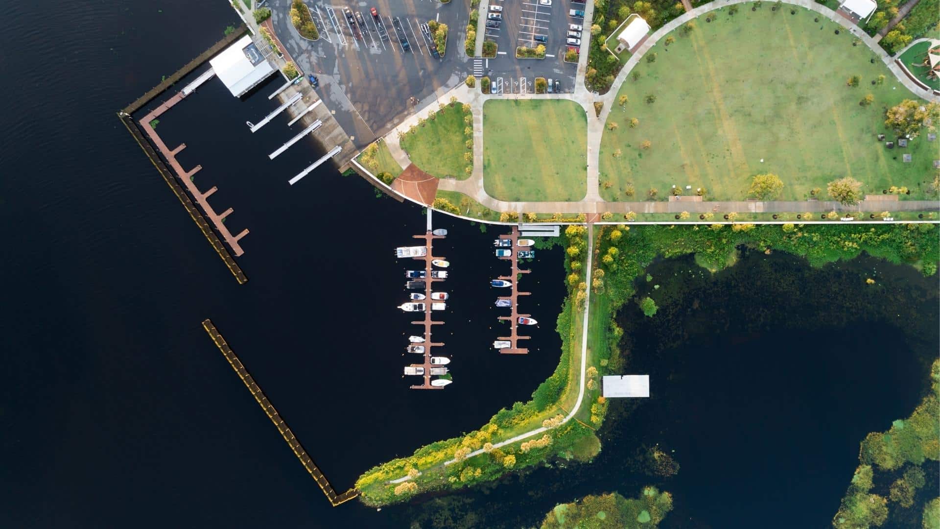 Kissimmee Waterfront Park Aerial