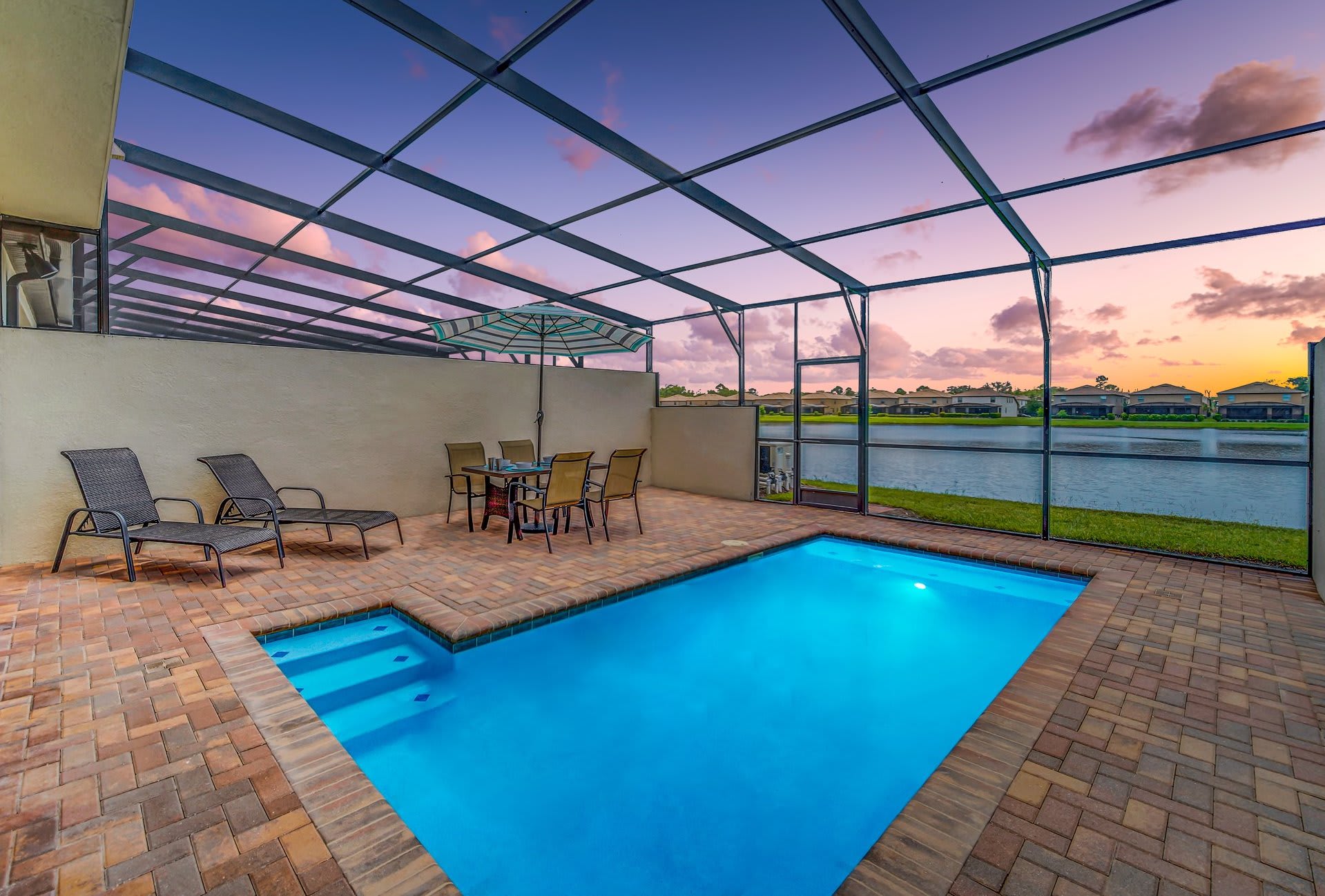 Lake View Orlando Vacation Rental with Pool - Sunset