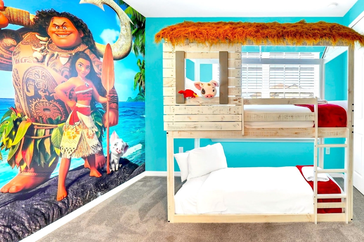 9 Bedroom Orlando Vacation Home - Moana Themed Bedroom