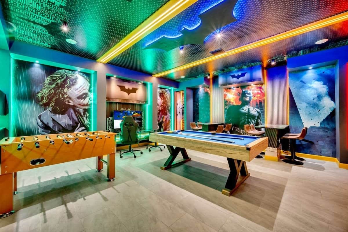 Disney Themed Vacation Rental in Orlando - Game Room