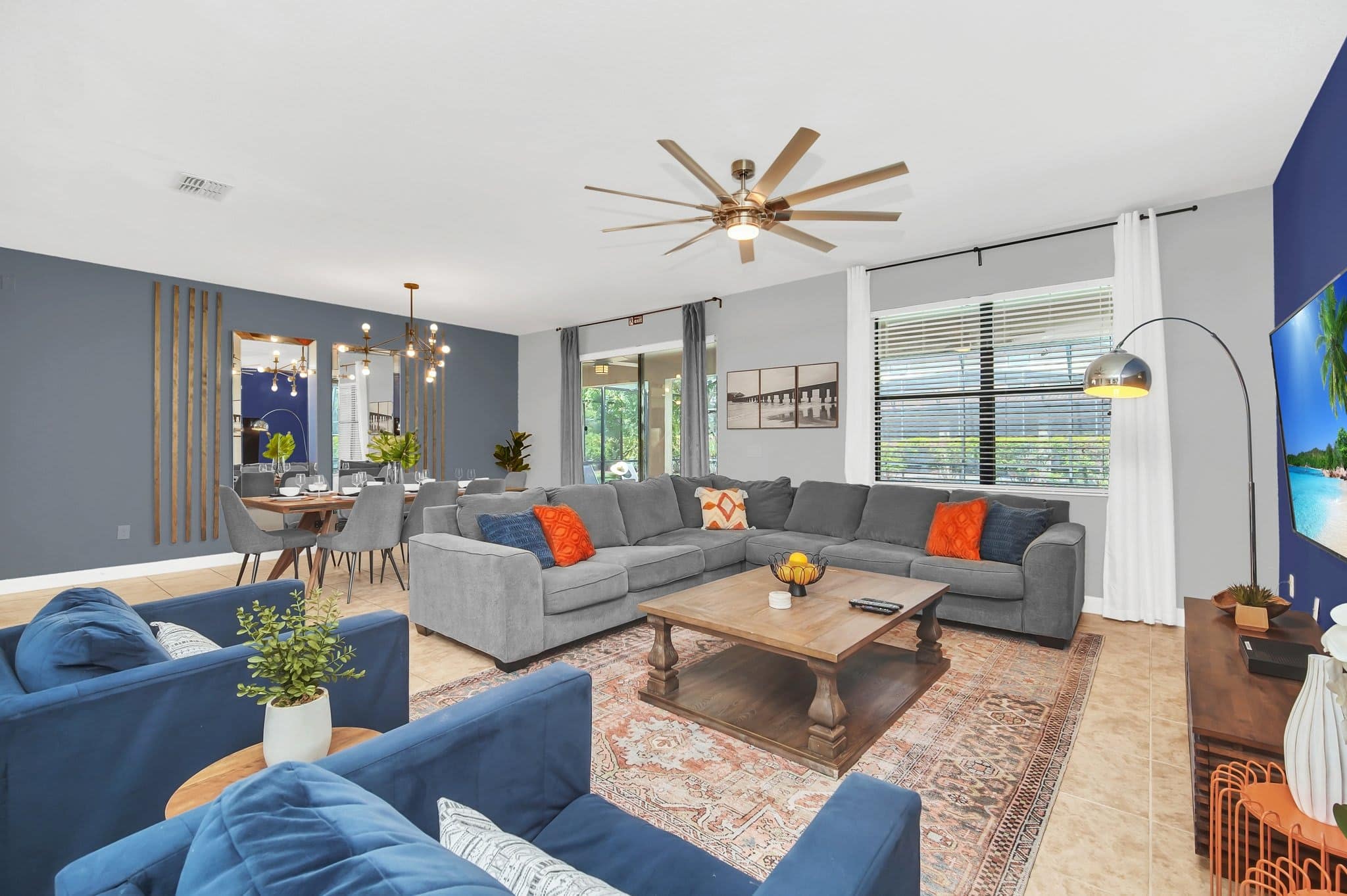 Epic Themed Orlando Vacation Rental - Living Space Epic Themed Orlando Vacation Rental - Living Space